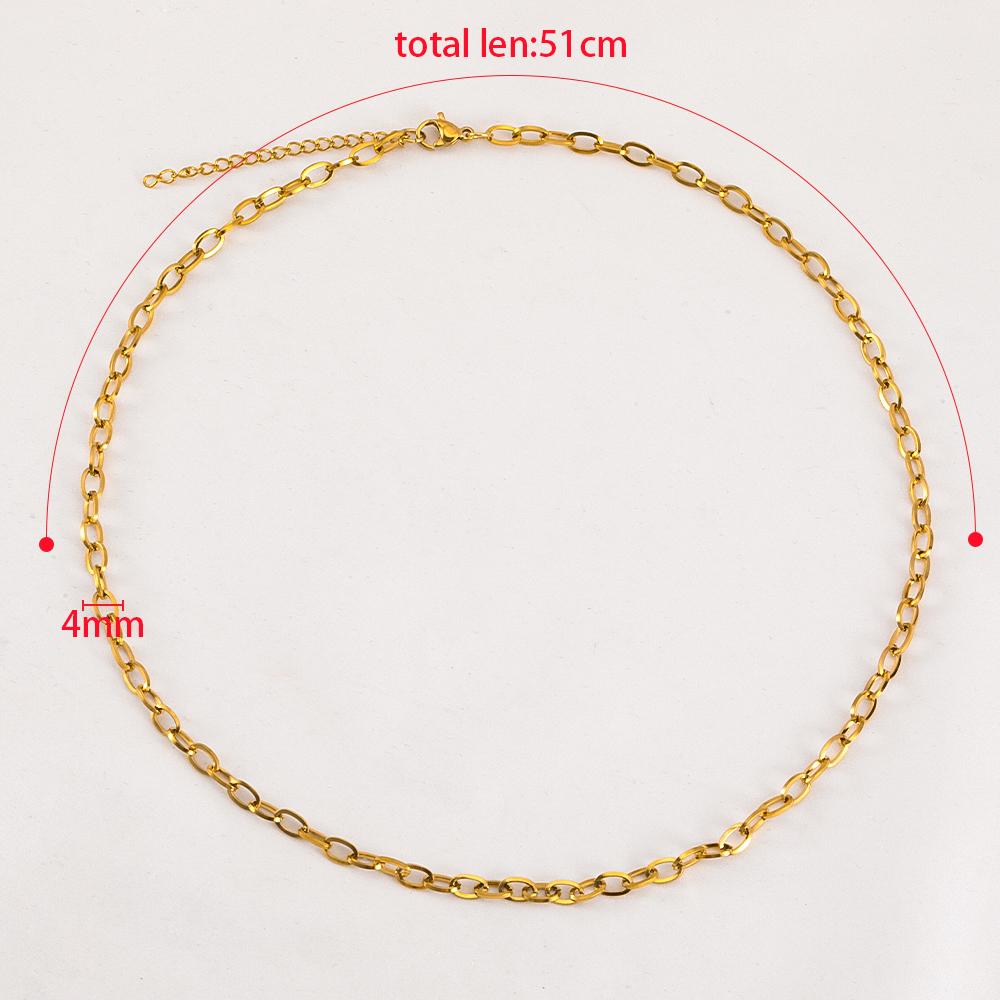 1PC 5PCS New Stainless Steel Frosted Necklace Bracelet Set Jewelry Making Gift Thick Link Chain OT Buckle Clasp Handmade Chokers