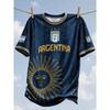 2026 Neues Argentinien Nationalmannschaft Fußballtrikot Lässiges Sporttraining Fan Schnelltrocknendes T-Shirt für Damen Passend Y2k Bequem