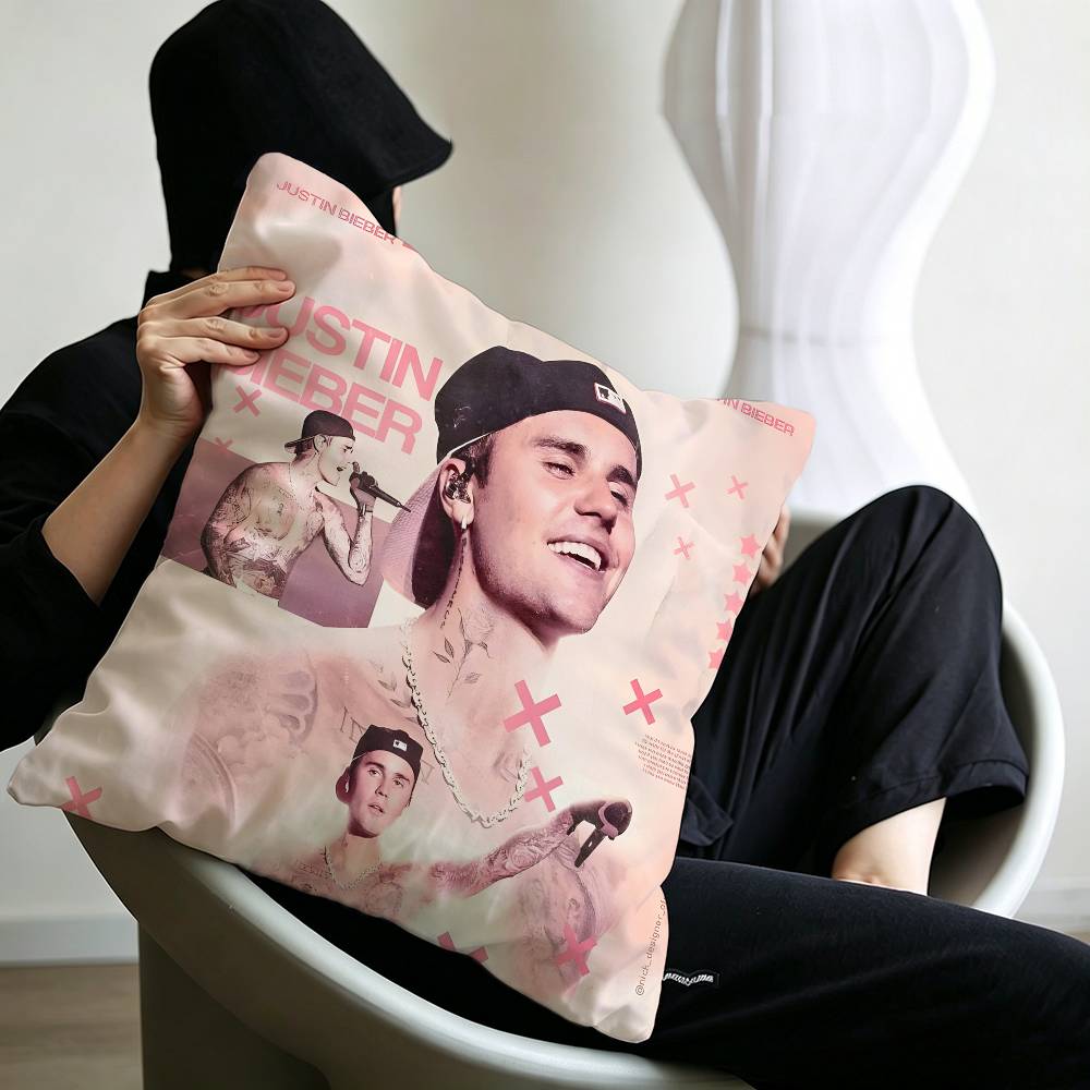 Singer J-Justin B-Bieber Pillowcase toon Gift Cushion Cover Bedroom Home Sofa Chair Seat Decor pillow case