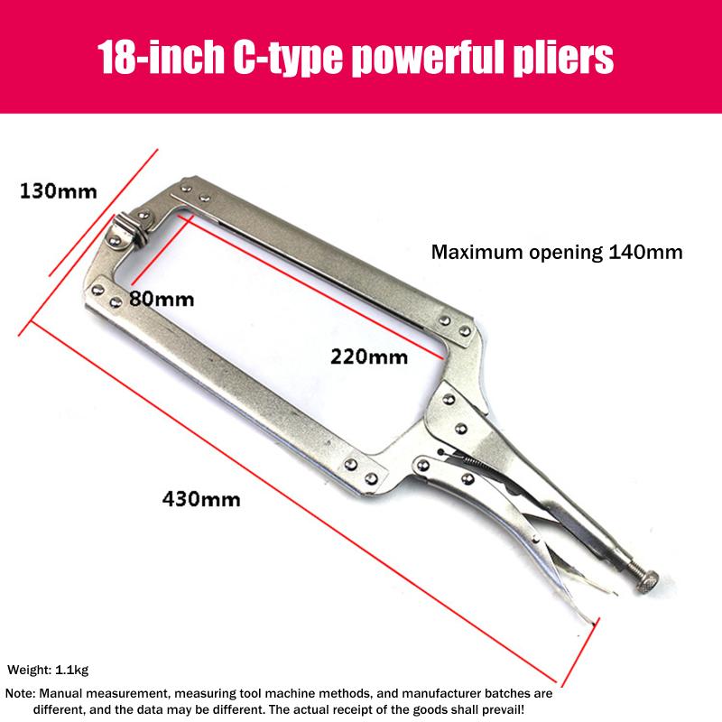 Steel C Clamp Vise Grip Locking Welding Pliers Wood Tenon Locator Tool Tools Herramientas De Mano Ferramentas Man