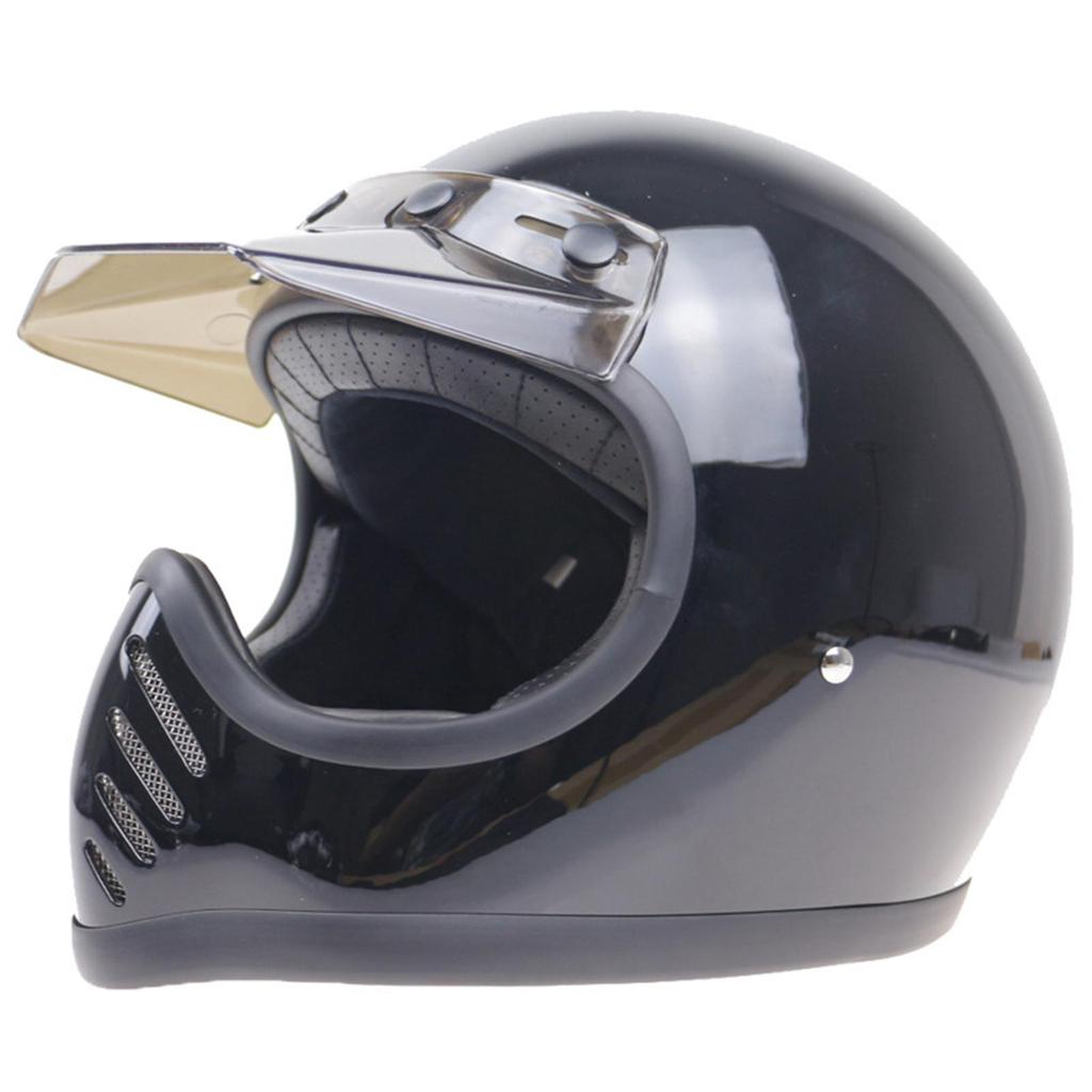 Motorcycle Helmet Visor Peak, 5-Snap, UV Sunshields, Open Face, Vintage Sun