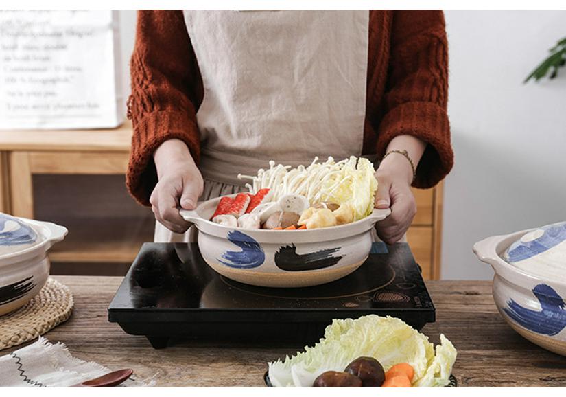 Bao Yi High-Temperature Japanese Ceramic Clay Soup Pot for Gas Stove