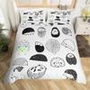 3D Hedgehog duvet cover and pillowcase, home bedding set for single/double bed, cute bedroom decoration, gift for boys and girls