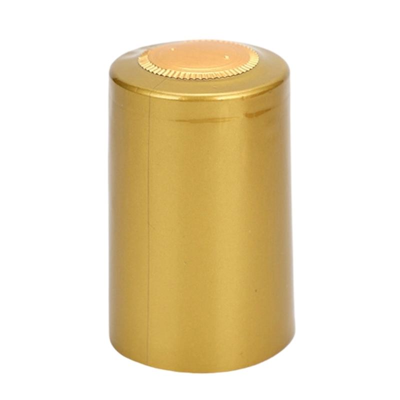 100pcs High Quality PVC Shrink Cap for Wine Easy To Apply with Heat for Quality Maintenance and Decorative Look