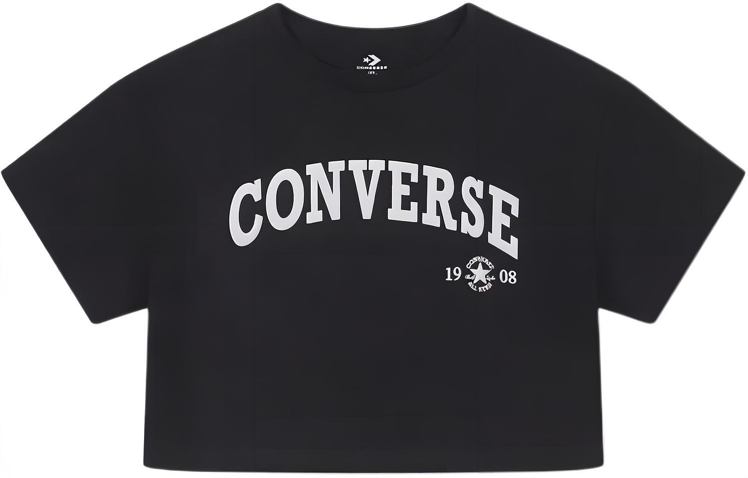 Converse Regular T Shirt Women s Black 10026367-A02 M
