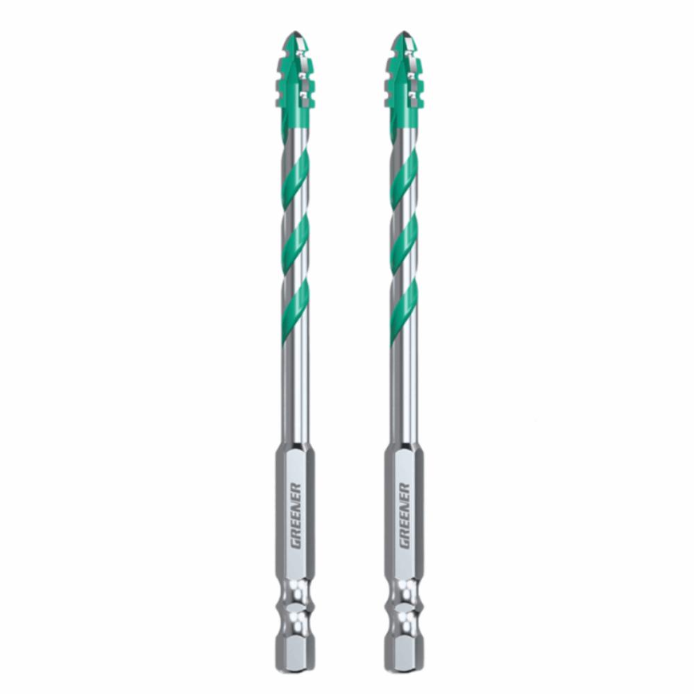 2Pcs High Hardness Concrete Metal Drilling Bits High-Speed Dry Drilling Bits  Glass Marble