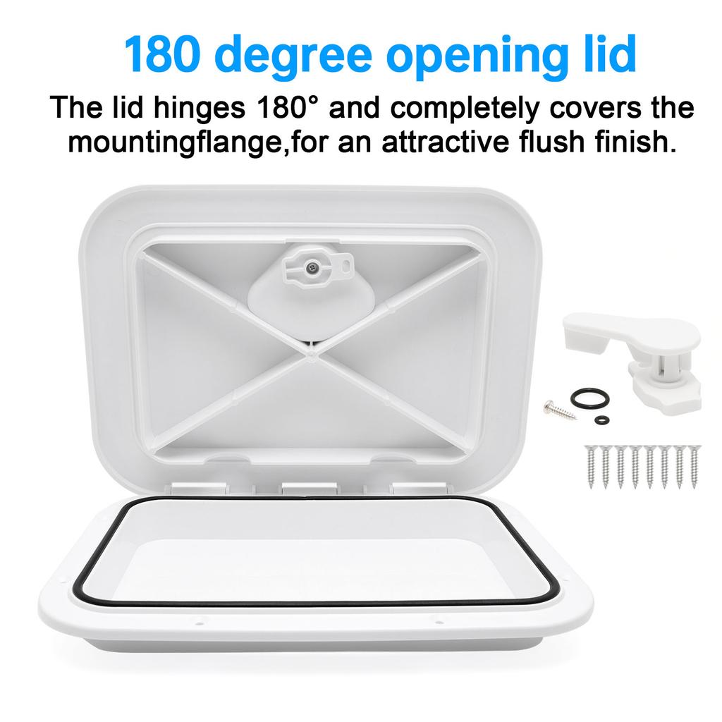 Boat Marine Accessories Deck Access Hatch Cover ABS Plastic Non-Skid Yacht Inspection Hatch Boat Access Hatches