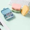 1PC Portable 6-grid Pill Box Drug Storage Box One-week Pill Box Sub-packing Box Small Pill Box Portable Pill Box