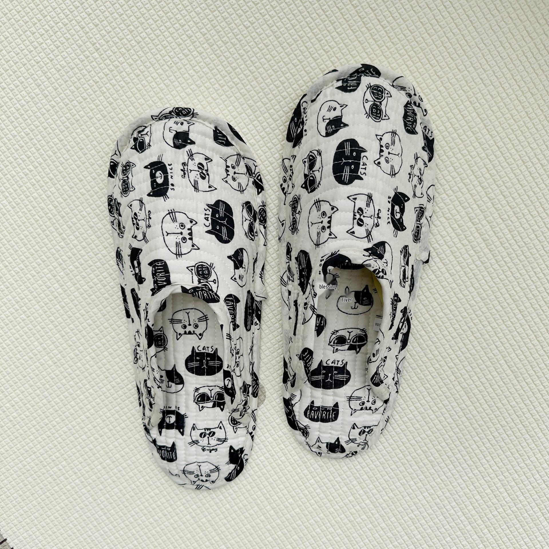 

Мужские домашние тапочки на мягкой тканевой подошве - Чистый хлопок, Дышащие, Бесшумные, Всесезонные Men s Extra Large Size (42-45)