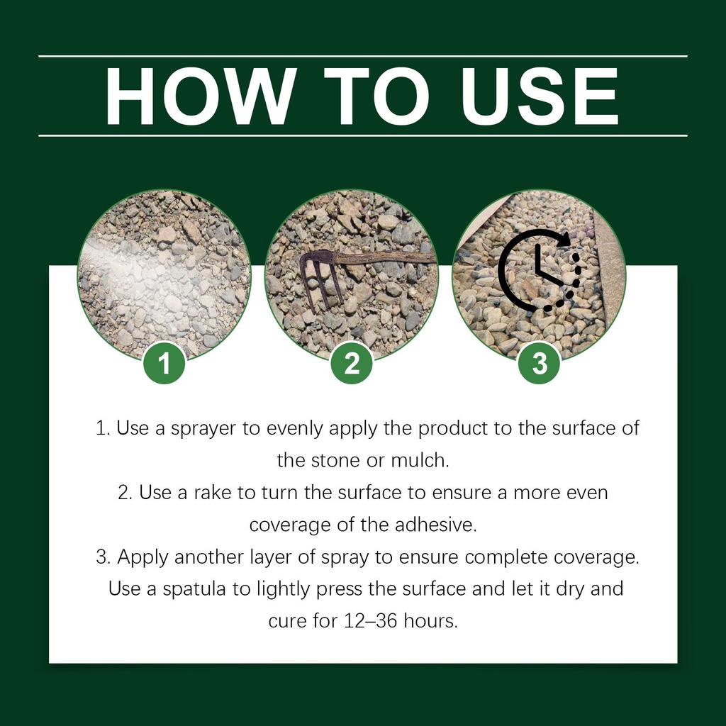 Garden Gravel Adhesive Covering Gravel Adhesive Is Suitable For Outdoor Sidewalks, Courtyards And Driveways,100ml