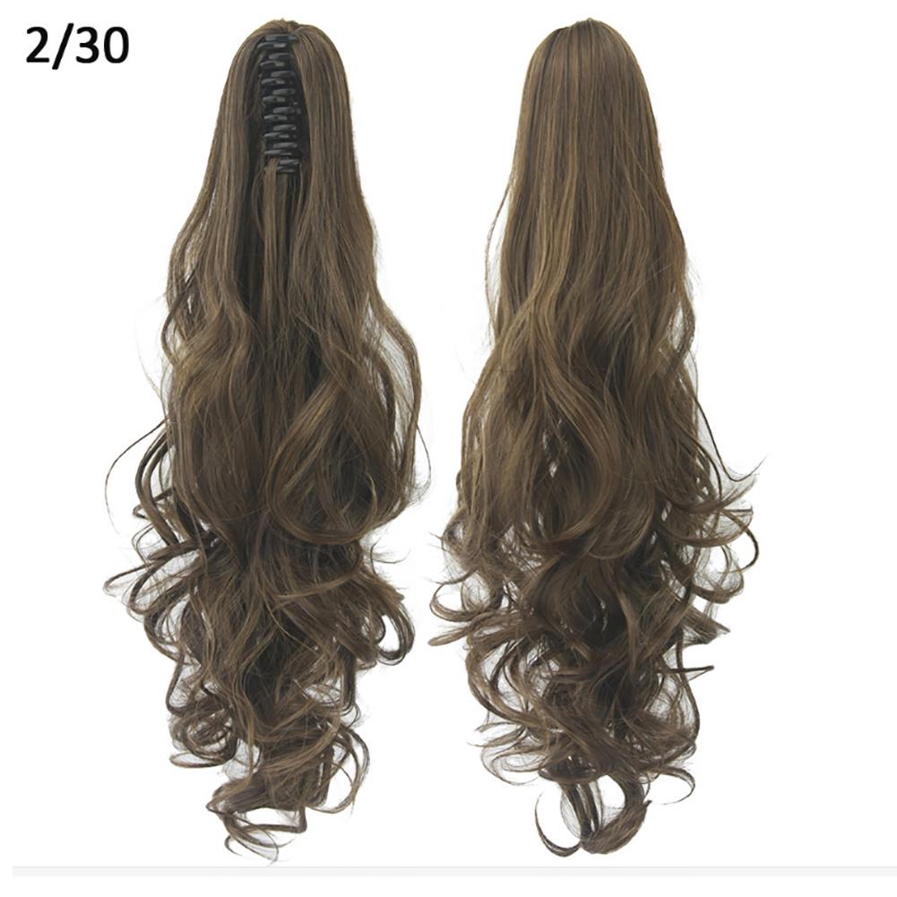 High Temperature Wire Wig European and American Big Wave Catching Ponytail Fashion Curly Hair Bundle