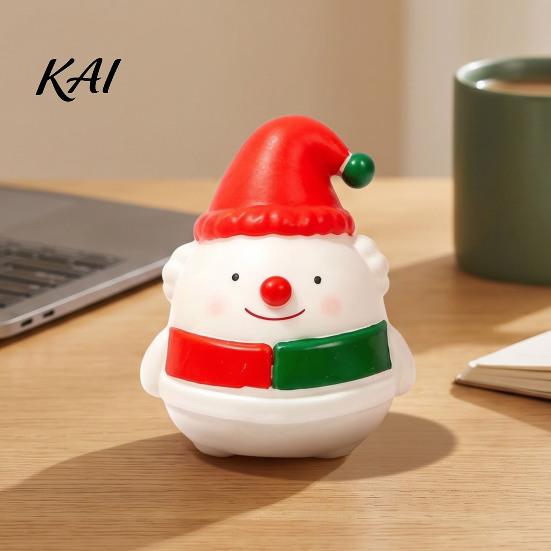 Anxiety Relief Tools Christmas Snowman Squeeze Toy, Stress Cute Fidget Toys Figurine, Stocking Stuffer Party Favor, Gift for Kids Boys Girls
