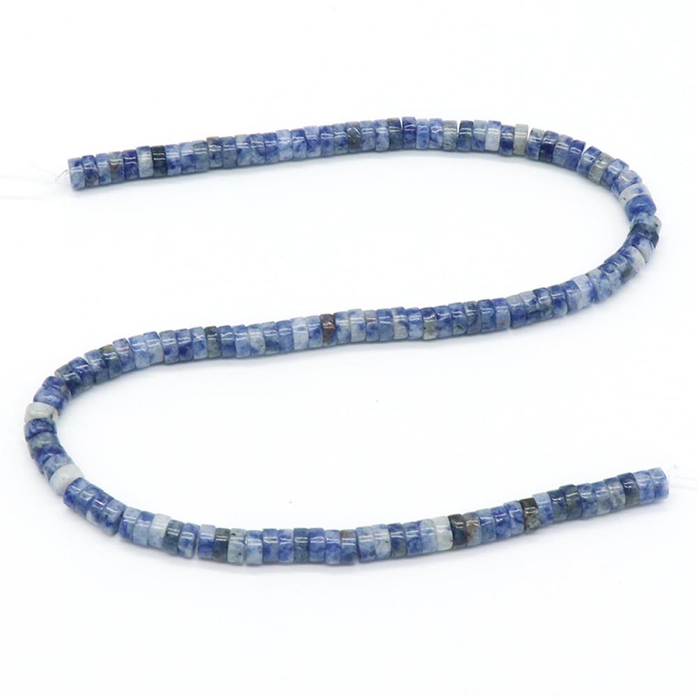 1 Strang, Heilkristallperlen, Runde Scheibe Naturstein Edelsteine Lose Abstandshalterperlen für Schmuckherstellung DIY Halskette Armband Fußkettchen Zubehör