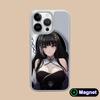 Wuthering Waves Baizhi Phone Case for iPhone 17 16 15 14 13 12 11 Air Pro Max Plus Electroplated Silver Magsafe Cover