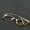 Premium Gold Color Frame Reading Glasses Men Luxury Anti Glare Lenses Blue Light Reading Glasses Women +0.75 To +4