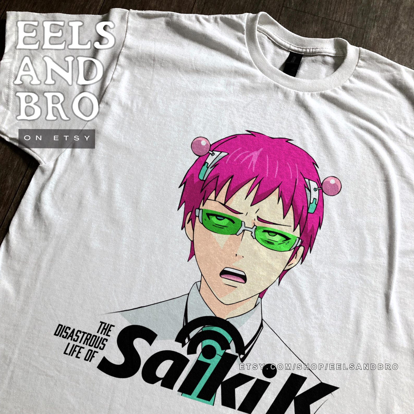 SAIKI K  раздраженное лицо  Saiki Kusuo no Sai Nan ФУТБОЛКА M