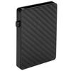 Business Card Holder Portable Anti Theft Carbon Fiber Credit Card Case for Men Women(Black X64#)