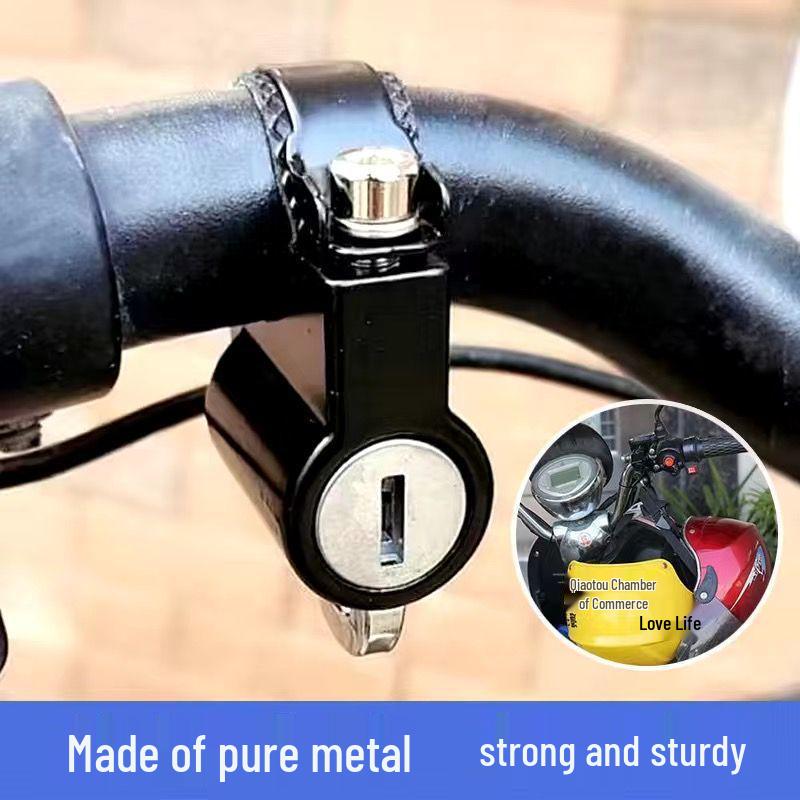 Electric Vehicle Anti-theft Safety Helmet Lock and Hook