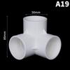 Heavy Duty PVC Pipe Coupler 20/25/32/40/50mm 3/4/5/6 Way 3D Connectors for Agricultural Irrigation DIY Pipe Rack Plumbing Repairs
