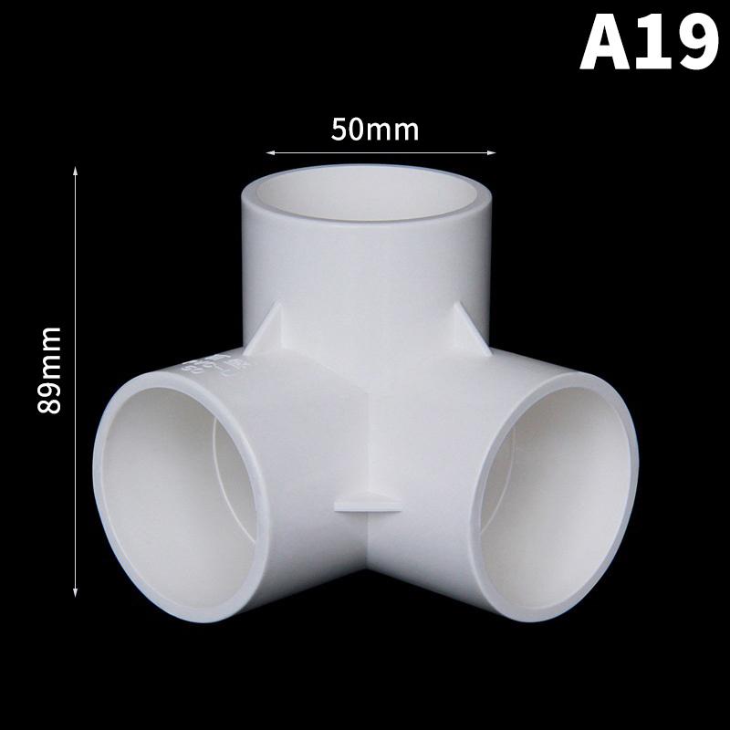 Heavy Duty PVC Pipe Coupler 20/25/32/40/50mm 3/4/5/6 Way 3D Connectors for Agricultural Irrigation DIY Pipe Rack Plumbing Repairs