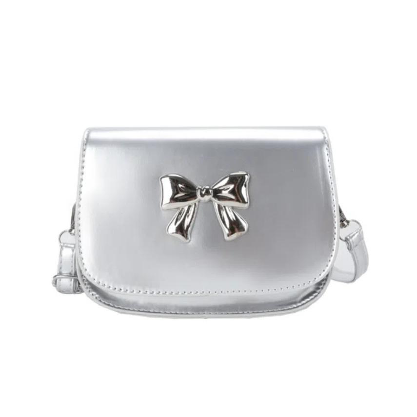 New Design Bowknot Armpit Bag Solid Color Y2k Small Handbag Casual Bow Crossbody Bag  Lady