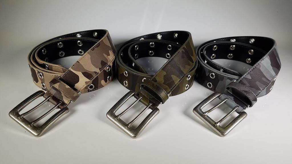 Sealand Long Double Eyelet Fits Waist 40mm Made in Japan Belt, 50-130cm, Wide, Black,