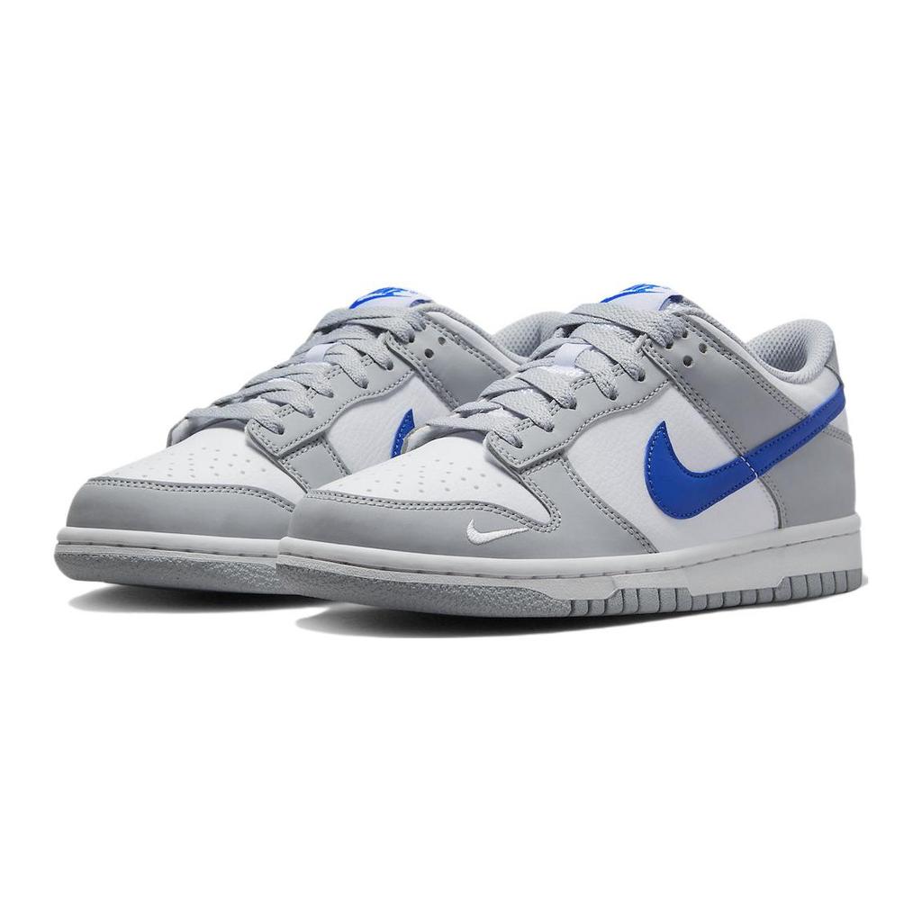 Nike Dunk Low Mini Swoosh Wolf Grey Game Royal GS FN3878-001