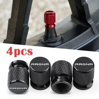 4PCS For Arona Car Wheel Tire Valve Caps Tyre Stem Covers Airdust Waterproof Accessories