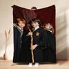 Gryffindor House Flannel Printed Blanket Comfortable Skinfriendly Throw Blanket For Bedroom Sofa Nap Home Decor Great Holiday Gift