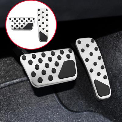 Stainless Steel Car Pedal Gas Brake Pedals Cover Non-Slip for Dodge Charger Challenger 2009-2019 Chrysler 300 2014-2019
