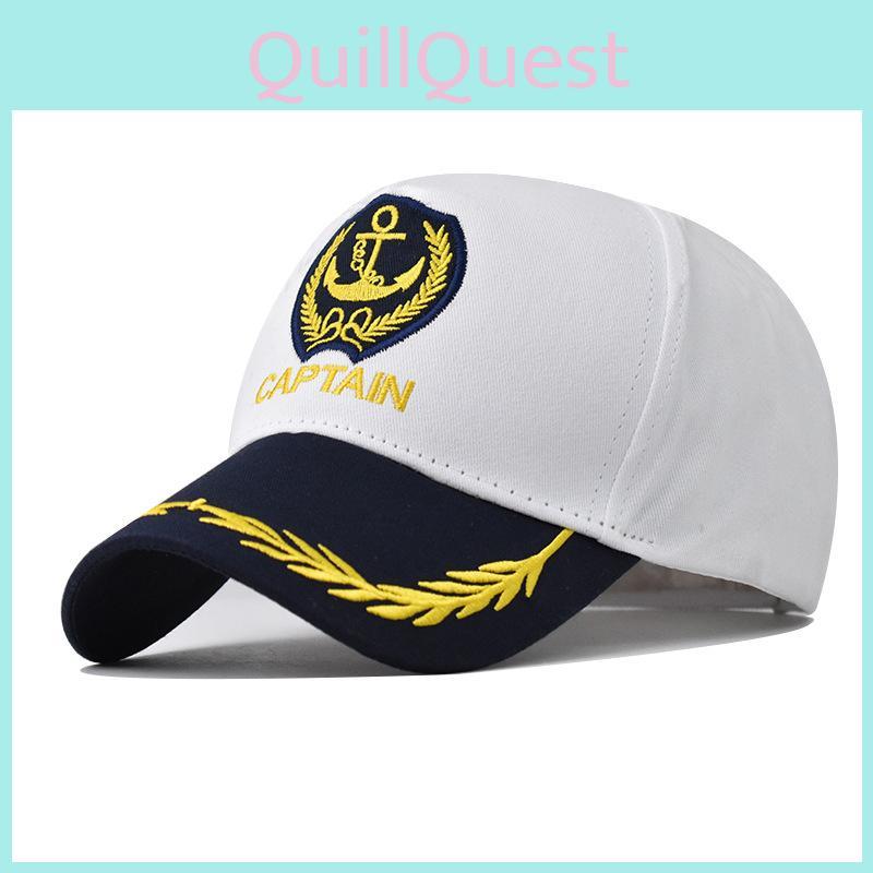 Boat Anchor Embroidery Baseball Cap With Adjustable Fit For Maritime Enthusiasts