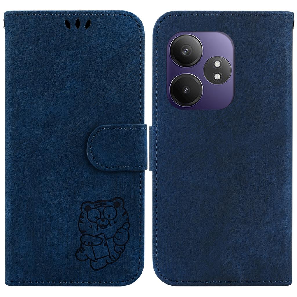 For Realme GT Neo6 SE 5G/GT 6 5G/6T 5G/Neo6 5G Wallet Case Tiger Imprint Leather Protective Phone Cover