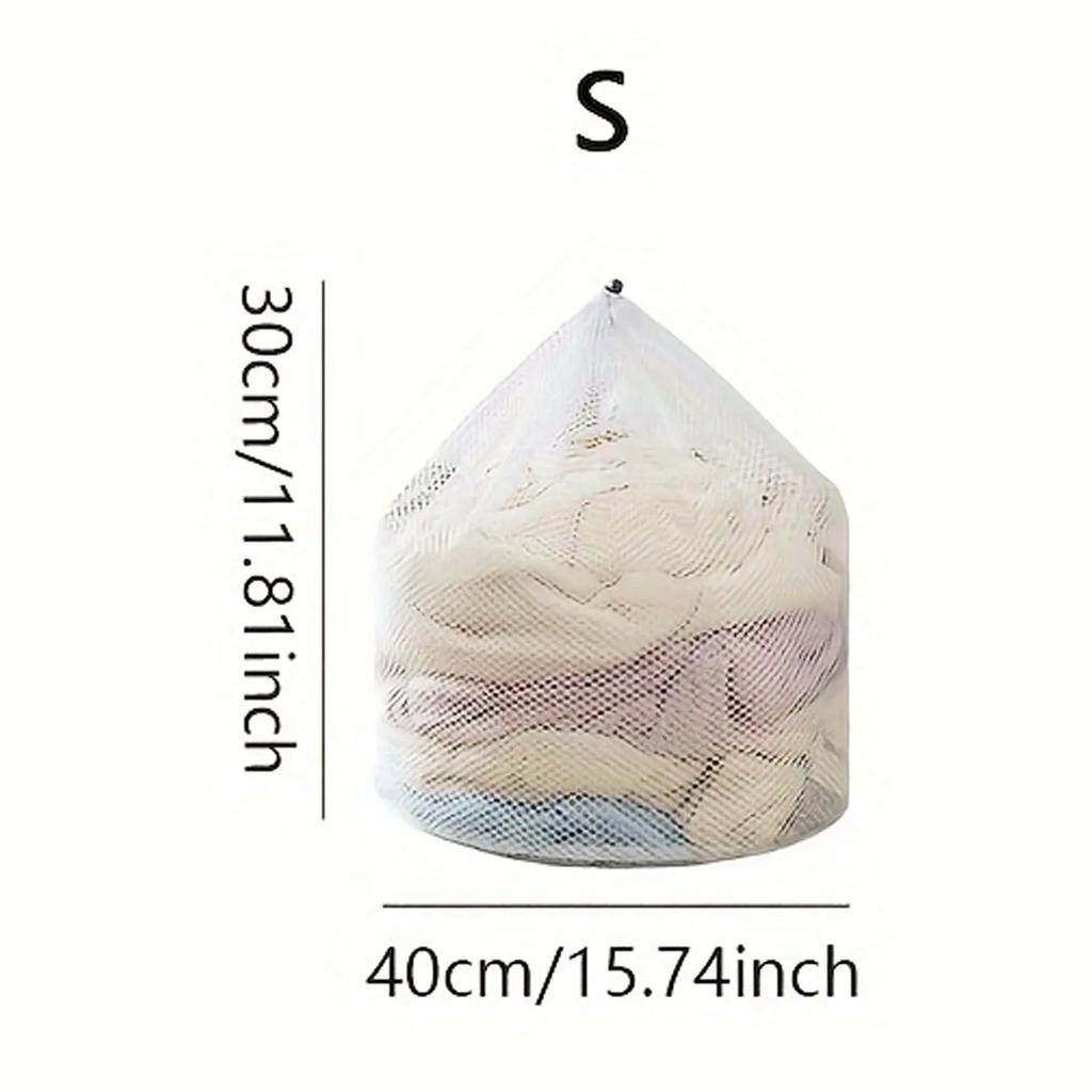 1PC Mesh Laundry Wash Bag – Machine Washable with Drawstring, Reusable & Travel-Friendly for Blouses, Stockings & Underwear