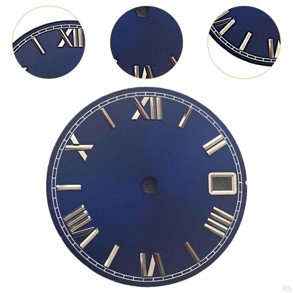 28.5mm Roman Numerals Dial Metal Component for NH36 Movement