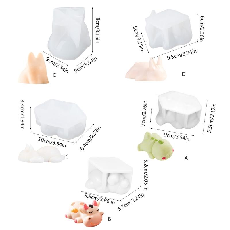 Milk Jelly Silicone Mold Animal Shape Gelatin Dessert Mold Mousse Cake Decorations Mould for Bakings Enthusiasts