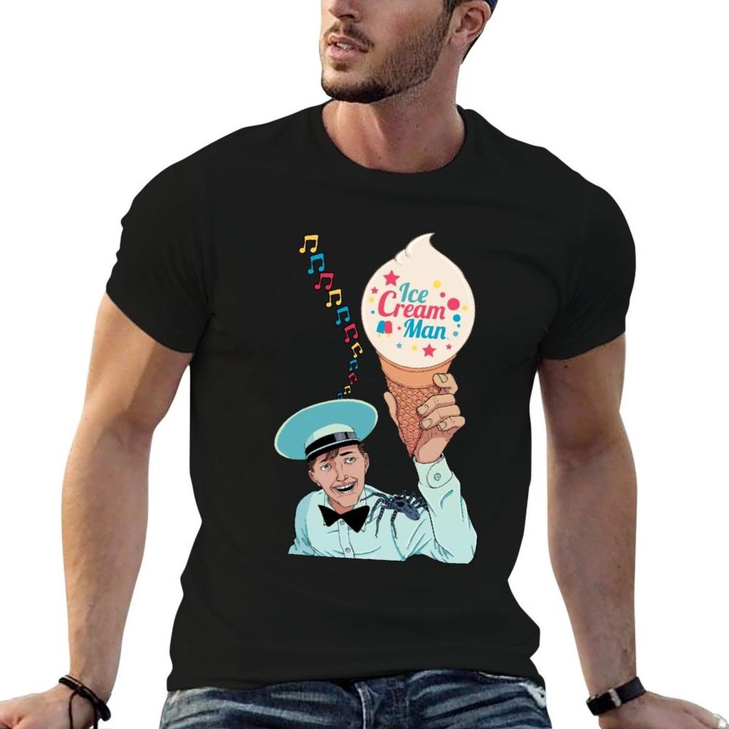 EISCREME-MANN BILD T-Shirt Übergröße Leichtes Oberteil