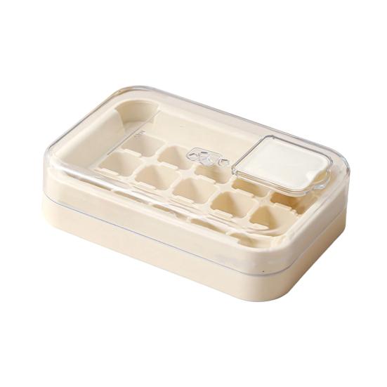 Press-Release Ice Cube Tray with Lid Food-Grade Silicone Popsicle Mold for Freezer Leak-Proof Stackable Ice Maker for Home Party