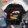 2026 Summer Kids T-shirt Short Sleeve Top Cartoon Cars Pixar Lightning McQueen Printed Boys Clothes Baby Tops 4-10 Years