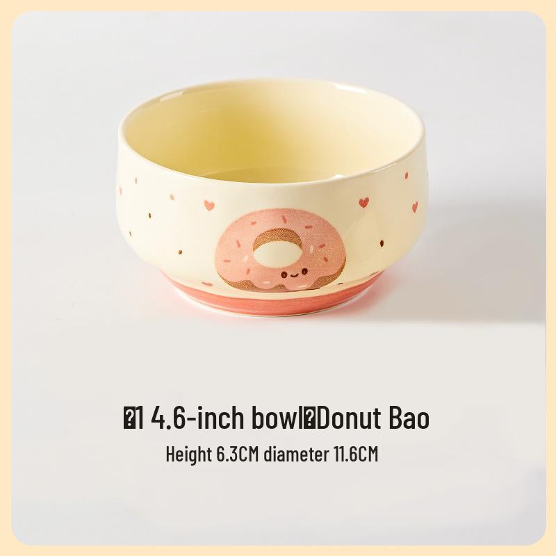 2025 Новая милая мультяшная детская керамическая миска для фруктов и еды
