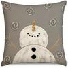 Home Decor Christmas & Winter Themed Decorative Pillows Pattern Cushion Cover Suitable For Sofa Bedroom Car Pillow Cover