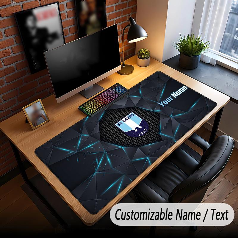 Large Mouse Pad Lazio FC Print Custom Name Text Desk Mat for Office Gaming
