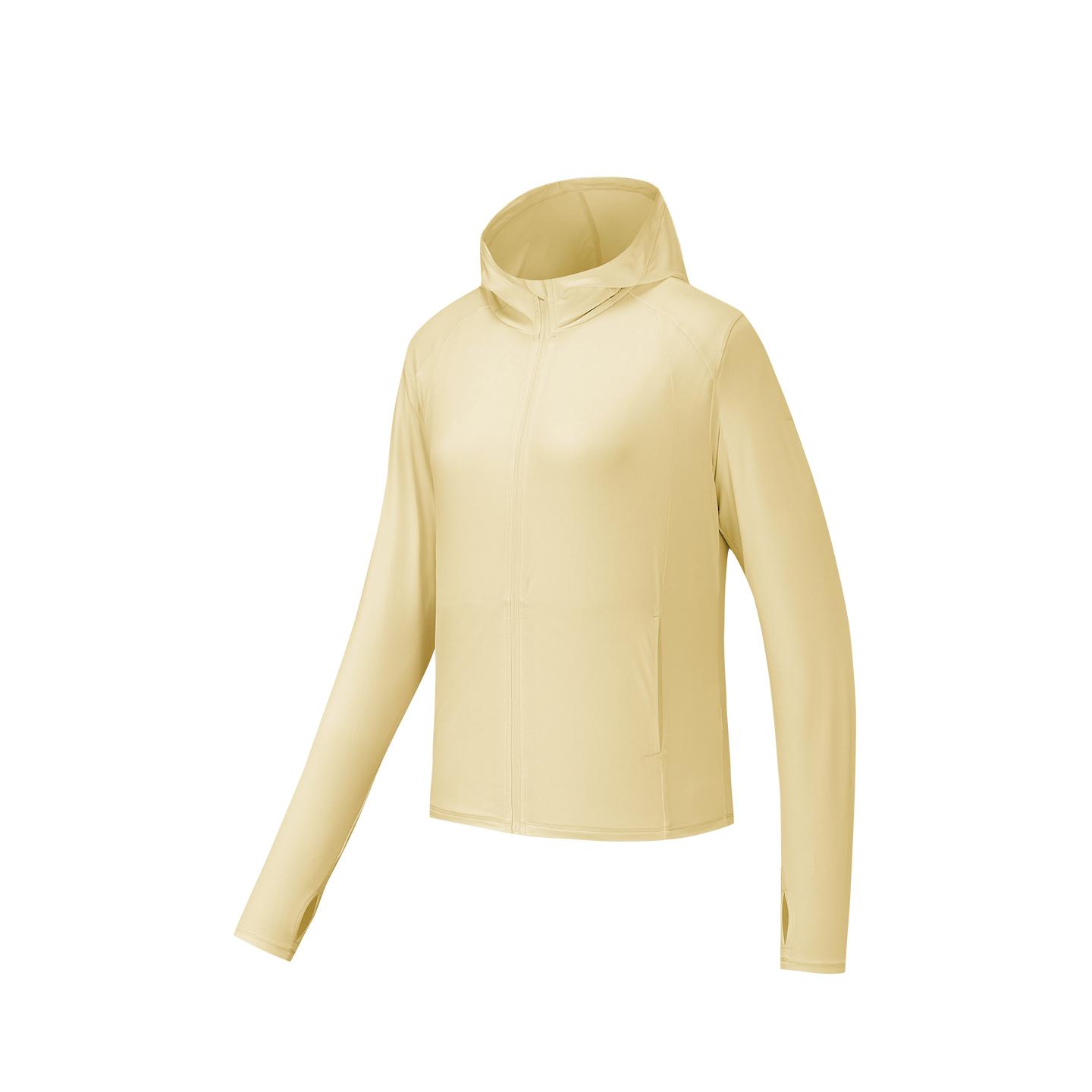 

Anta Comprehensive Training Series Ice Skin Protection Knitted Sports Top Summer Sun Protection Women tops Banana-Yellow 162627706-6 M