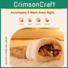 Luxurious Faux Down Cat Nest Sleeping Bag For Ultimate Pet Comfort In Winter