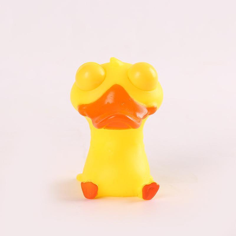 PVC Cartoon Animal Little Pig Yellow Duck Eyes Closed  Office Pressure Release Toy Squeeze Ball Living Room Decoration