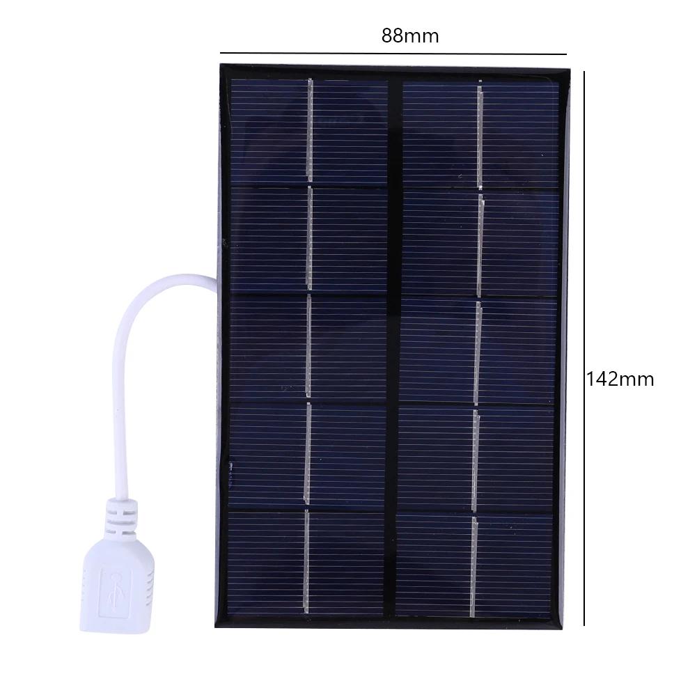 10W 5V Portable Solar Battery Charger USB Output 900MA Battery Charger Solar Panel Lightweight Scratchproof for Phone Power Bank