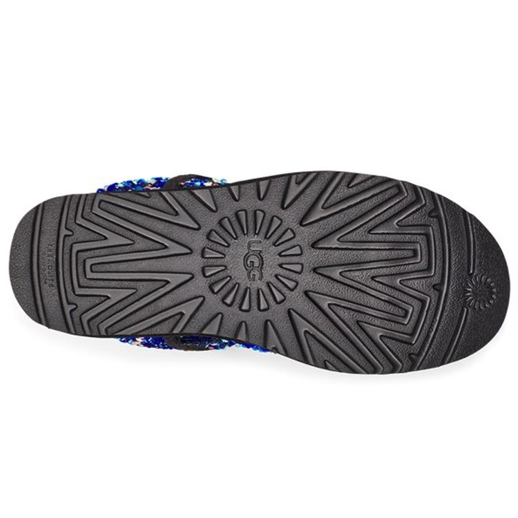 UGG Classic Short Stellar Sequin Snow Boots Black/Blue Women's 1112514-BLK