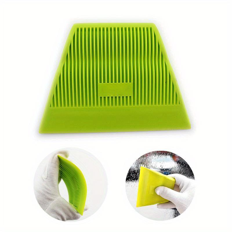 1 Stück trapezförmiger, mittelweicher Rakelschaber für die Fahrzeugvollverklebung/Fenstertönung/Tapeteninstallation, Werkzeug zur Fahrzeug-Vinylfolienverklebung