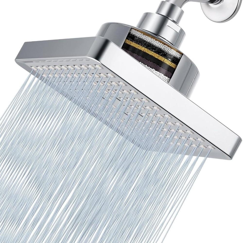 Anti-Clogging Rain Showerhead High Pressure Waterfall Shower Head Rainfall Shower Head  Home Use