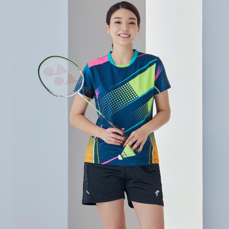 Badminton Tischtennis Kurzarm Set Schnelltrocknend Atmungsaktiv Sportbekleidung Herren Damen Kinder Team Uniformen Individuell