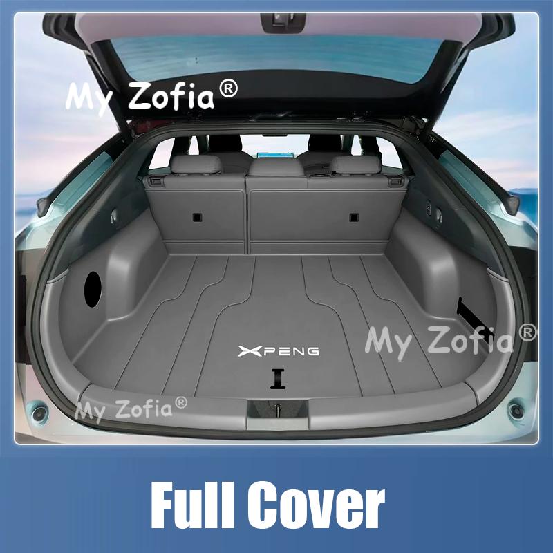 For Xpeng P7+ 2026 2027 Car Trunk Mat Boot Liner Tray leather Waterproof Mud Protector Pad Cargo Mat Accessories